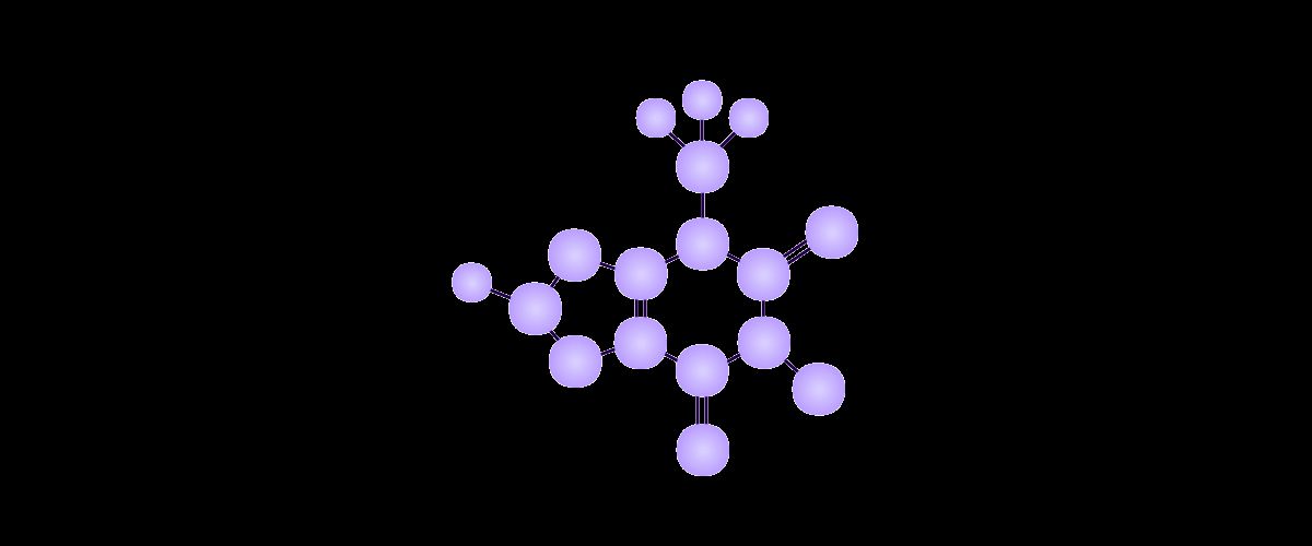 Schematische Darstellung eines kleinen Moleküls